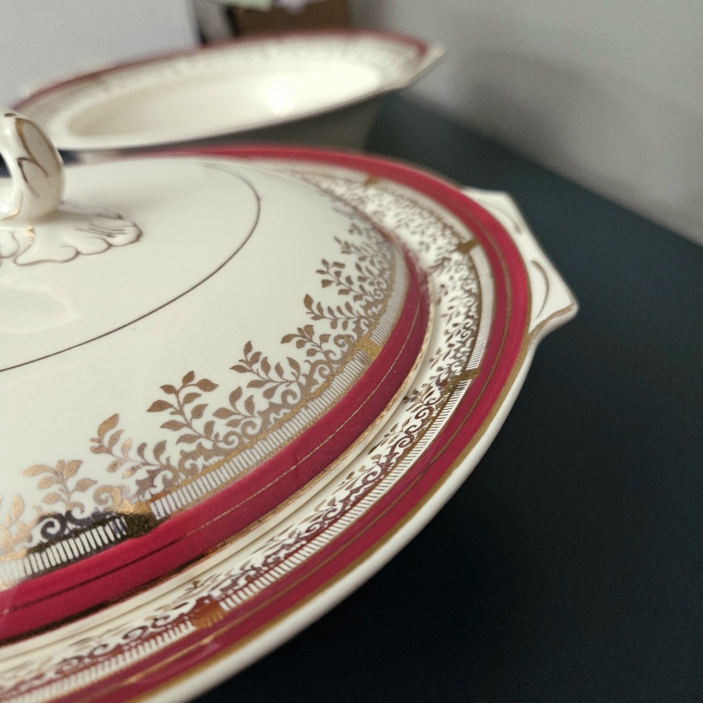 Set of 2 Serving Bowls & 2 Lids 1940's Myott, Royalty, Excellent Condition - Picture 4 of 8